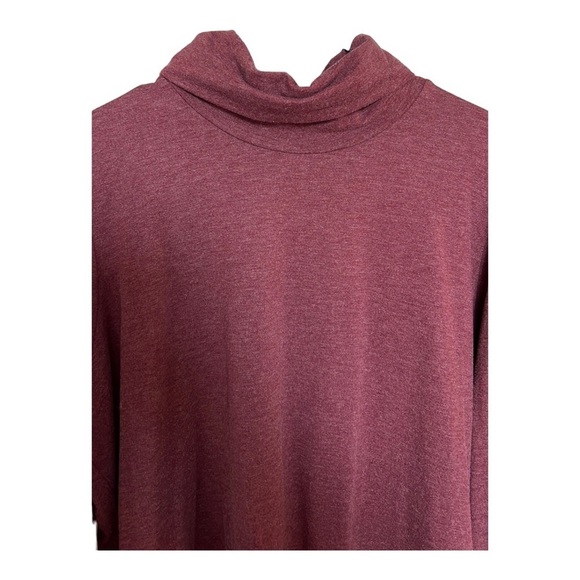 Orvis Women's Turtleneck Top Long Sleeves Pullover Burgundy Size XL Modal‎ - Picture 4 of 8